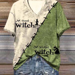 Good Witch Wicked Witch Halloween Shirt