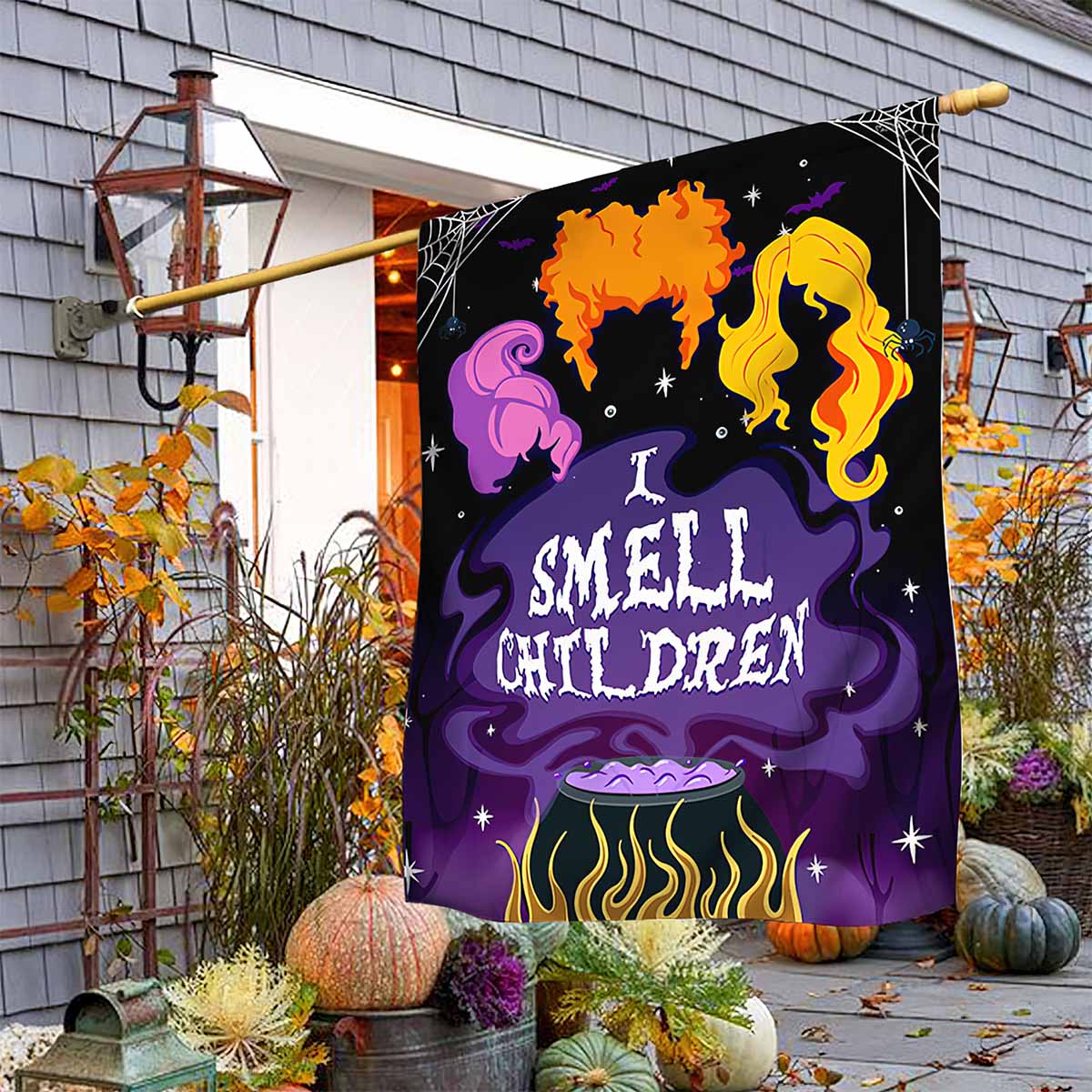 Hocus Pocus I Smell Children Halloween Flag Hocus Pocus I Smell Children Halloween Flag