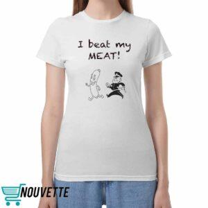 Hot Dog Running From Policeman I Beat My Meat Shirt Hot Dog Running From Policeman I Beat My Meat Shirt