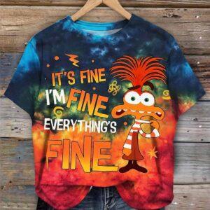 Its Fine Im Fine Everythings Fine Halloween Shirt