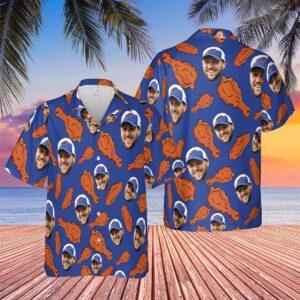 Josh Allen Bills Fried Chicken Hawaiian Shirt