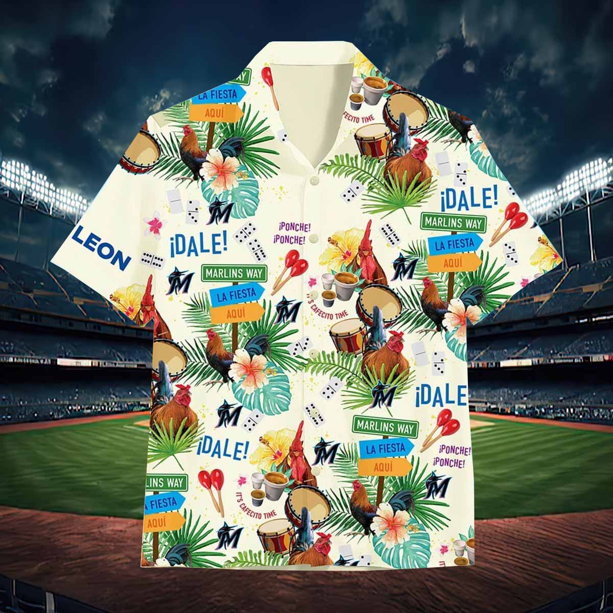 Marlins Billy's Birthday Tropical Shirt Giveaway 2024 Marlins Billy's Birthday Tropical Shirt Giveaway 2024