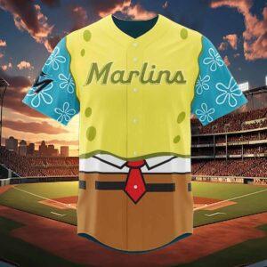 Marlins SpongeBob SquarePants Day Jersey 2024 Marlins SpongeBob SquarePants Day Jersey 2024