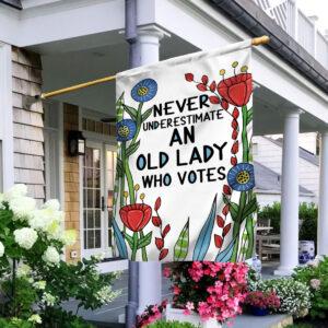 Never Underestimate An Old Lady Who Votes Flag