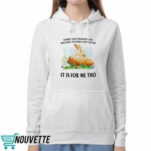Rabbit Sorry You Thought Life Was Just Peaches And Cream Shirt