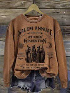 Salem Annual Witches Convention All Events Start At The Witching Hour Halloween Shirt