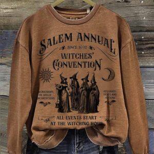 Salem Annual Witches Convention All Events Start At The Witching Hour Halloween Shirt