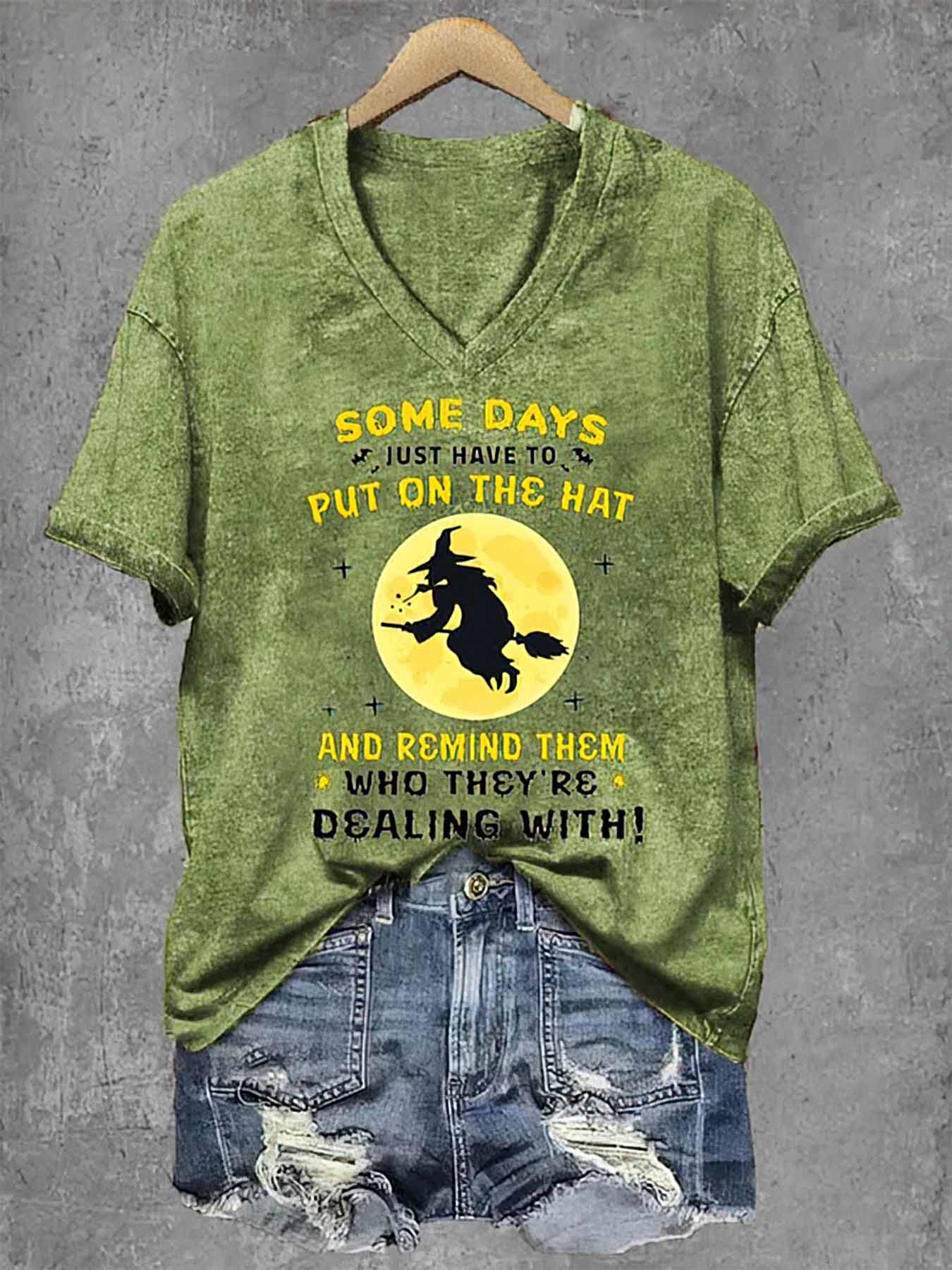 Some Days Just Have To Put On The Hat And Remind Them Halloween Shirt Some Days Just Have To Put On The Hat And Remind Them Halloween Shirt