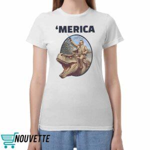 Theodore Roosevelt Allosaurus T Rex Merica Shirt