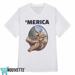 Theodore Roosevelt Allosaurus T-Rex Merica Shirt 3 Theodore Roosevelt Allosaurus T Rex Merica Shirt