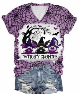 Witchy Gnomies Halloween 3D Shirt