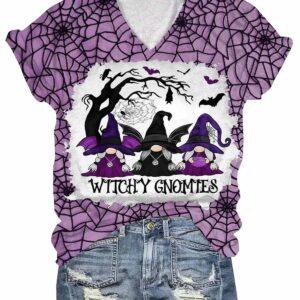 Witchy Gnomies Halloween 3D Shirt