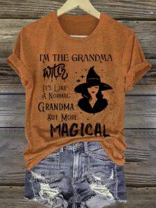 Womens Blood Im The Grandma Witch Its Like A Normal Grandma Halloween Shirt Womens Blood Im The Grandma Witch Its Like A Normal Grandma Halloween Shirt