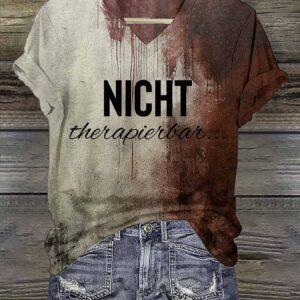 Women’s Night Therapierbar Halloween Print Shirt