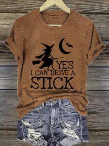 Yes I Can Drive A Stick Halloween Shirt Yes I Can Drive A Stick Halloween Shirt
