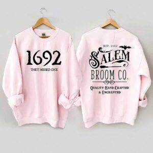 1692 They Missed One Salem Broom Co Quality Hand Crafted And Enchanted Halloween Shirt 1 1692 They Missed One Salem Broom Co Quality Hand Crafted And Enchanted Halloween Shirt123