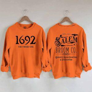 1692 They Missed One Salem Broom Co Quality Hand Crafted And Enchanted Halloween Shirt