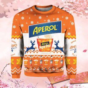 Aperol Spritz 3D Printed Christmas Sweater