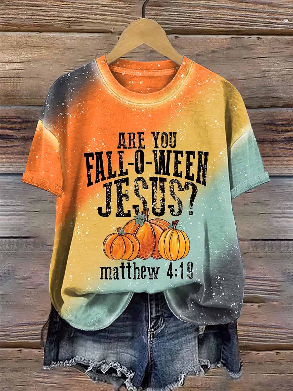Are You Fall O Ween Jesus Mathew Halloween Print Shirt Are You Fall O Ween Jesus Mathew Halloween Print Shirt