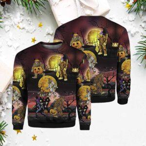 Bigfoot Halloween Crewneck Sweater