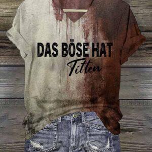 Bloody Dad Bose Hat Titten Halloween Print Shirt