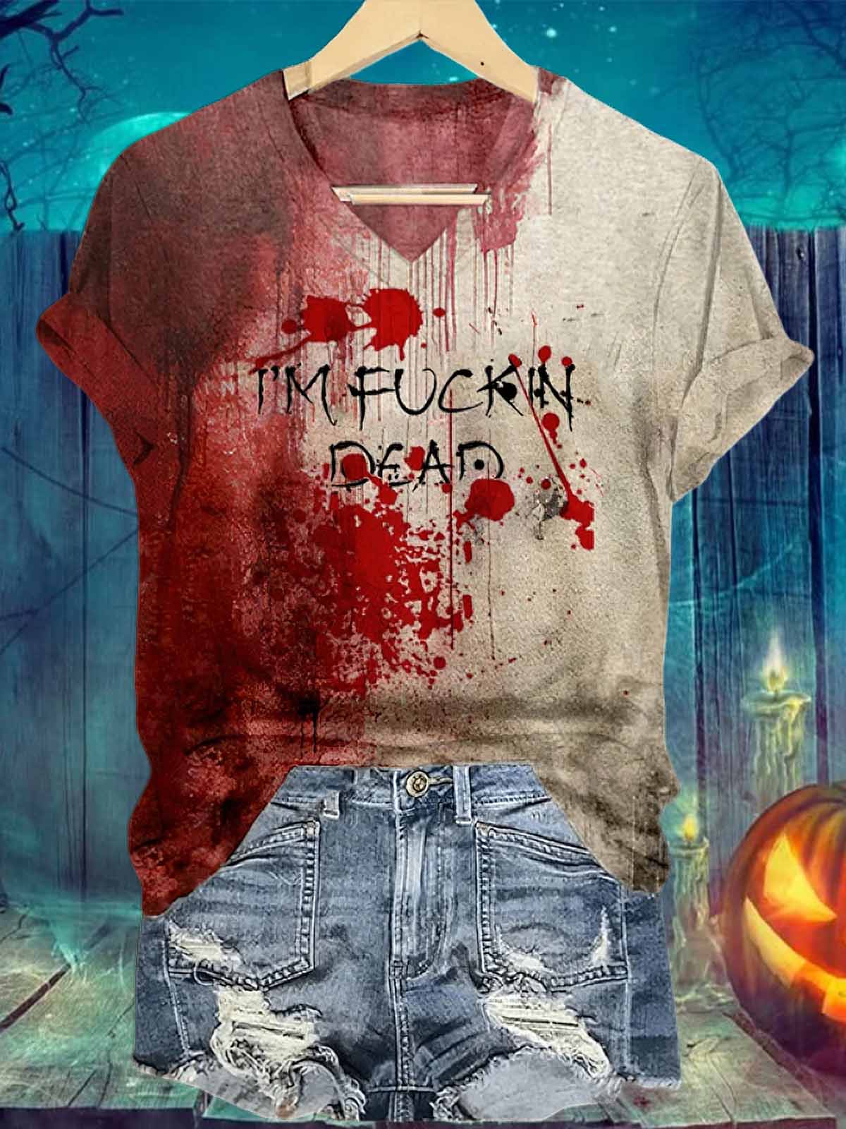 Bloody I'm Fckin Dead Halloween Shirt Bloody I'm Fckin Dead Halloween Shirt