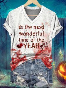 Bloody It’s The Most Wonderful Time Of The Year Halloween Shirt