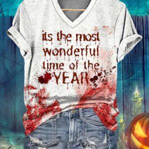Bloody It’s The Most Wonderful Time Of The Year Halloween Shirt