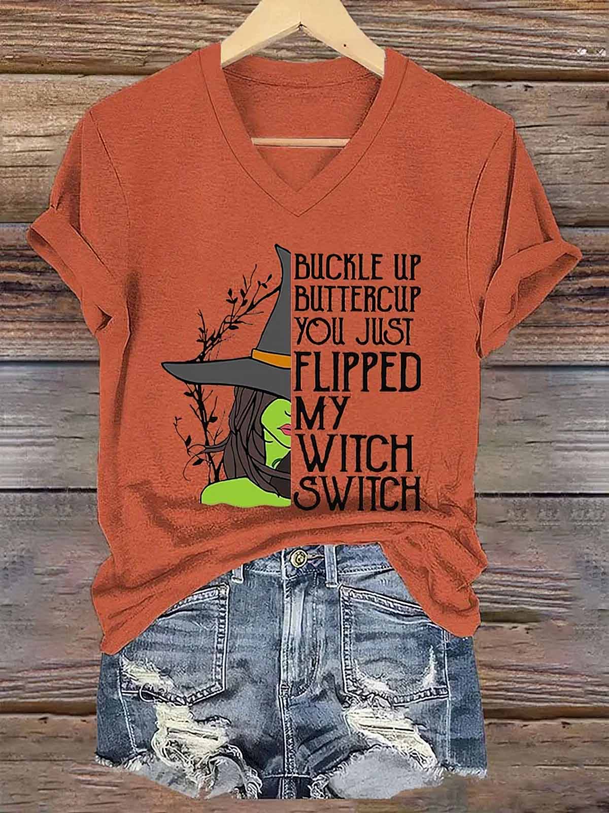 Halloween Buckle Up Buttercup You Just Flipped My Witch Switch Shirt Halloween Buckle Up Buttercup You Just Flipped My Witch Switch Shirt