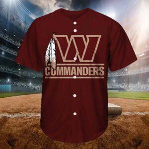 Coach Dan Quinn Commanders Feather Baseball Jersey