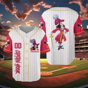 Custom Captain Hook Baseball Jersey Custom Captain Hook Baseball Jersey
