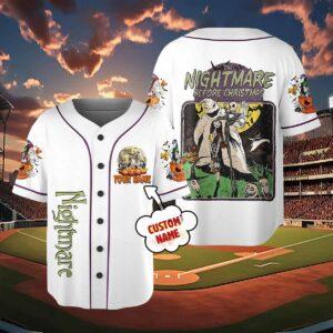 Custom The Nightmare Before Christmas Baseball Jersey Custom The Nightmare Before Christmas Baseball Jersey