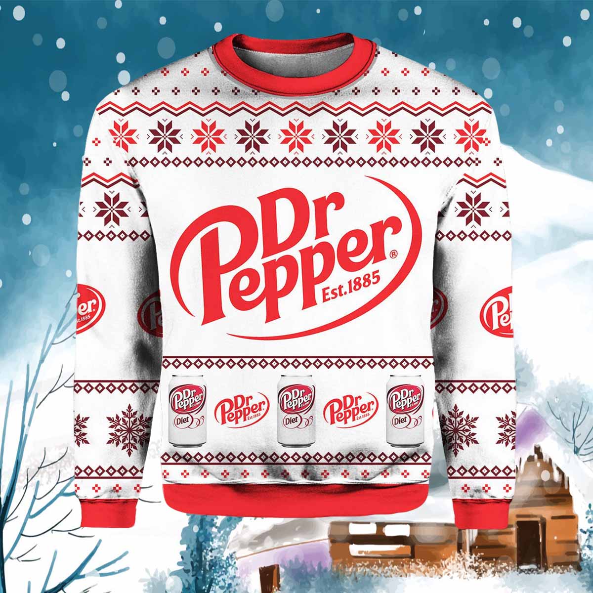 Dr Pepper Ugly Christmas Sweater Dr Pepper Ugly Christmas Sweater