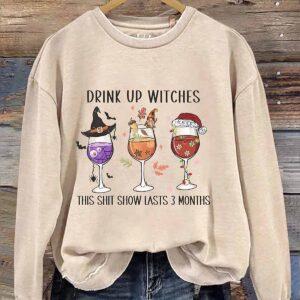 Drink Up Witches This Shit Show Lasts 3 Months Halloween Shirt 1 Drink Up Witches This Shit Show Lasts 3 Months Halloween Shirt