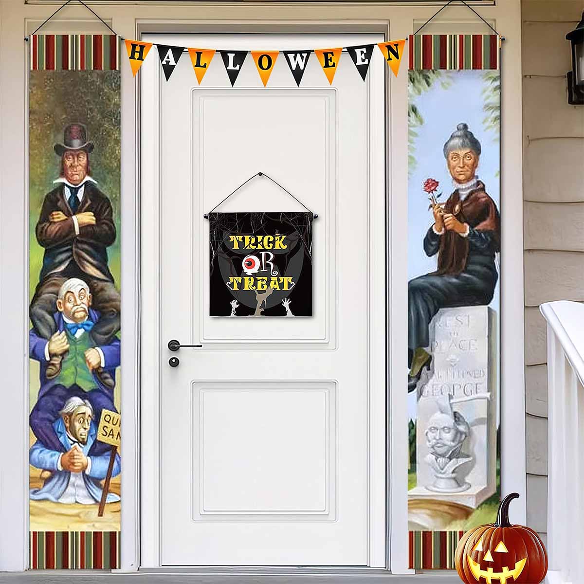 Haunted Mansion Halloween Porch Banner Set Haunted Mansion Halloween Porch Banner Set