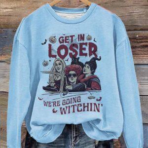 Hocus Pocus Get In Loser We're Going Witchin Halloween Shirt