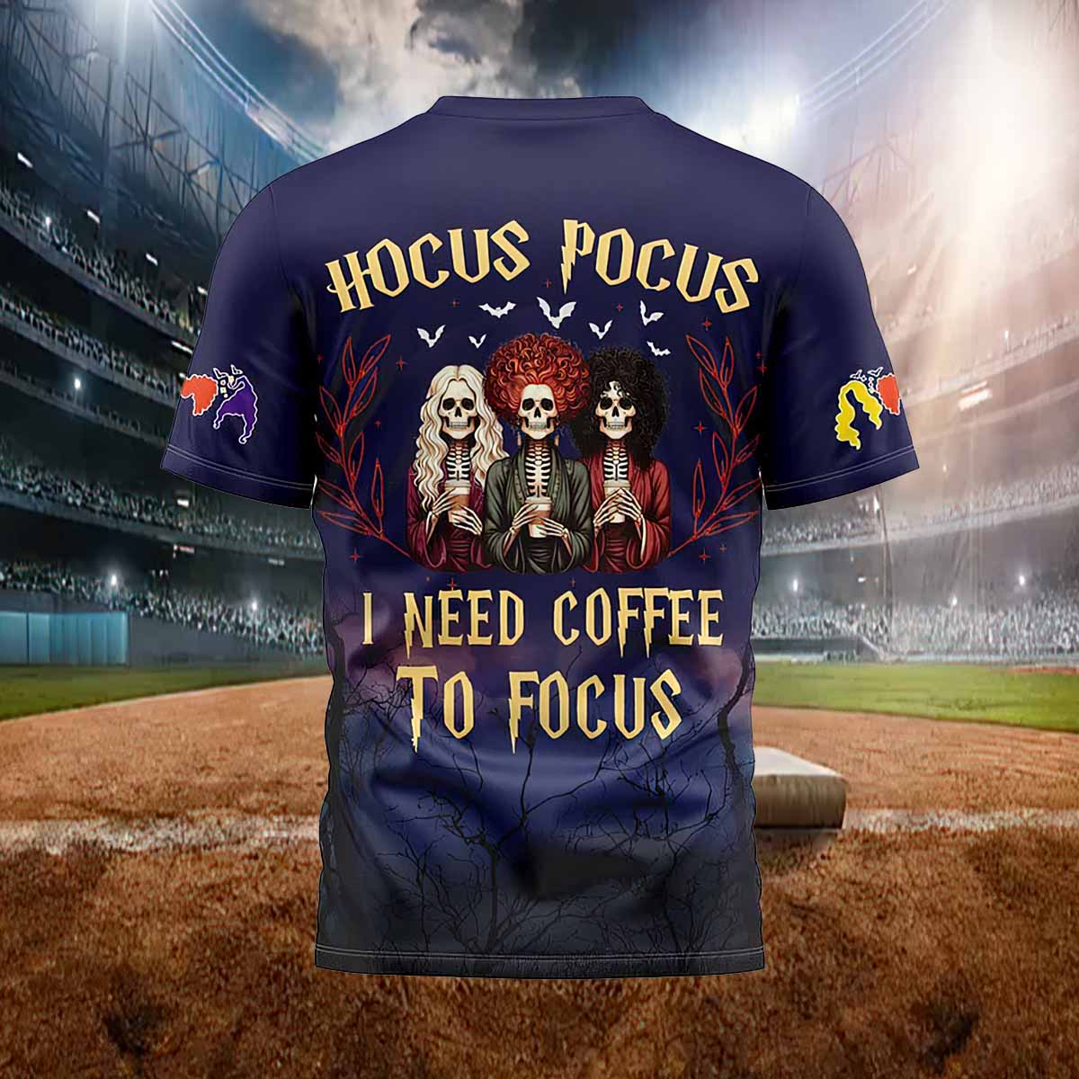 Hocus Pocus I Need Coffee To Focus Print Shirt Hocus Pocus I Need Coffee To Focus Print Shirt