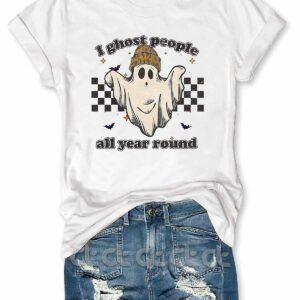 I Ghost People All Year Round Halloween Shirt