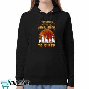 I Support Putting Animal Abusers To Sleep Halloween Shirt
