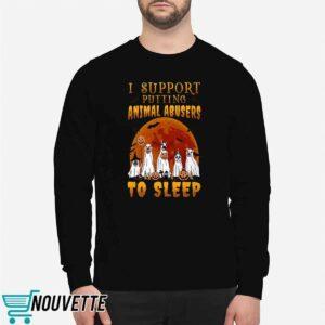I Support Putting Animal Abusers To Sleep Halloween Shirt