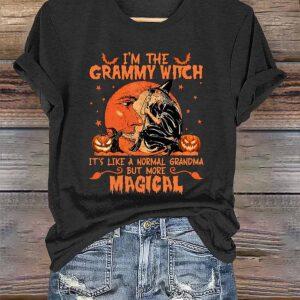 I'm The Grammy Witch It's Like A Normal Grandma But More Magical Halloween Shirt