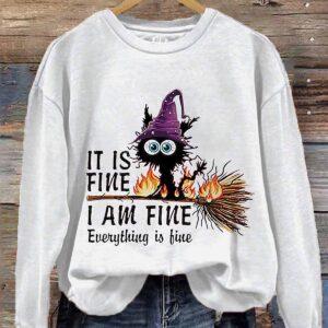 It Is Fine I Am Fine Everything Is Fine Halloween Shirt