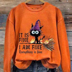 It Is Fine I Am Fine Everything Is Fine Halloween Shirt