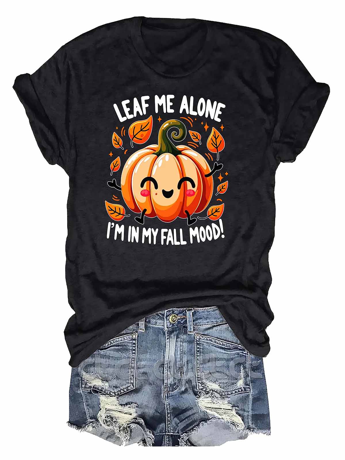 Leaf Me Alone I'm In My Fall Mood Halloween Shirt Leaf Me Alone I'm In My Fall Mood Halloween Shirt