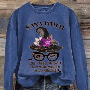 Nana Witch Like A Regular Nana Only More Magical And Awesome Halloween Shirt 1 Nana Witch Like A Regular Nana Only More Magical And Awesome Halloween Shirt