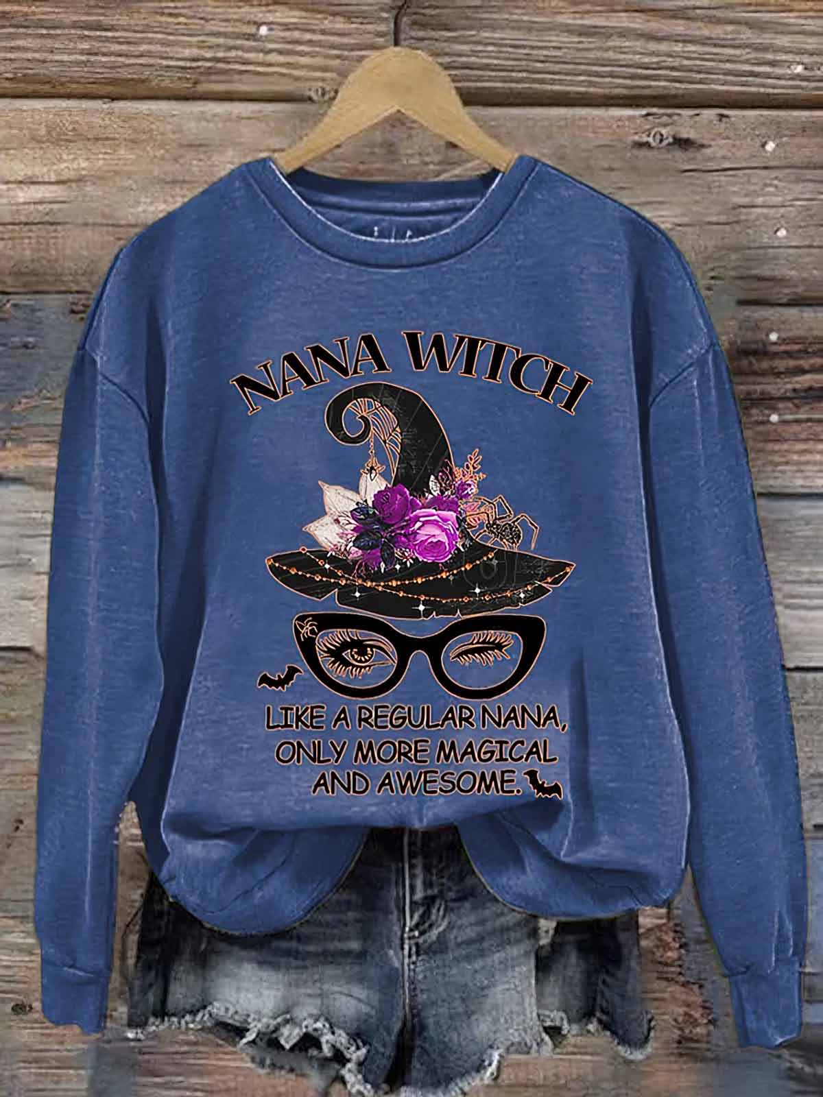 Nana Witch Like A Regular Nana Only More Magical And Awesome Halloween Shirt Nana Witch Like A Regular Nana Only More Magical And Awesome Halloween Shirt