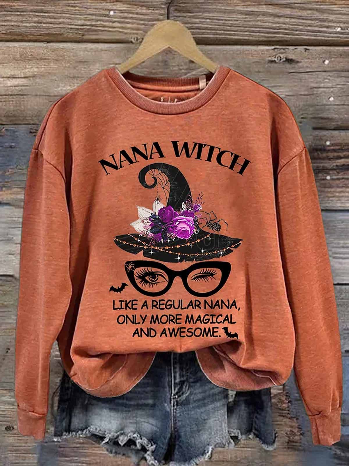 Nana Witch Like A Regular Nana Only More Magical And Awesome Halloween Shirt Nana Witch Like A Regular Nana Only More Magical And Awesome Halloween Shirt