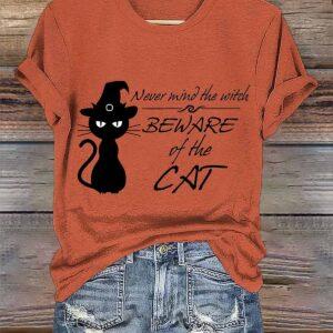 Never Mind The With Beware Of The Cat Halloween Shirt 2 Never Mind The With Beware Of The Cat Halloween Shirt122