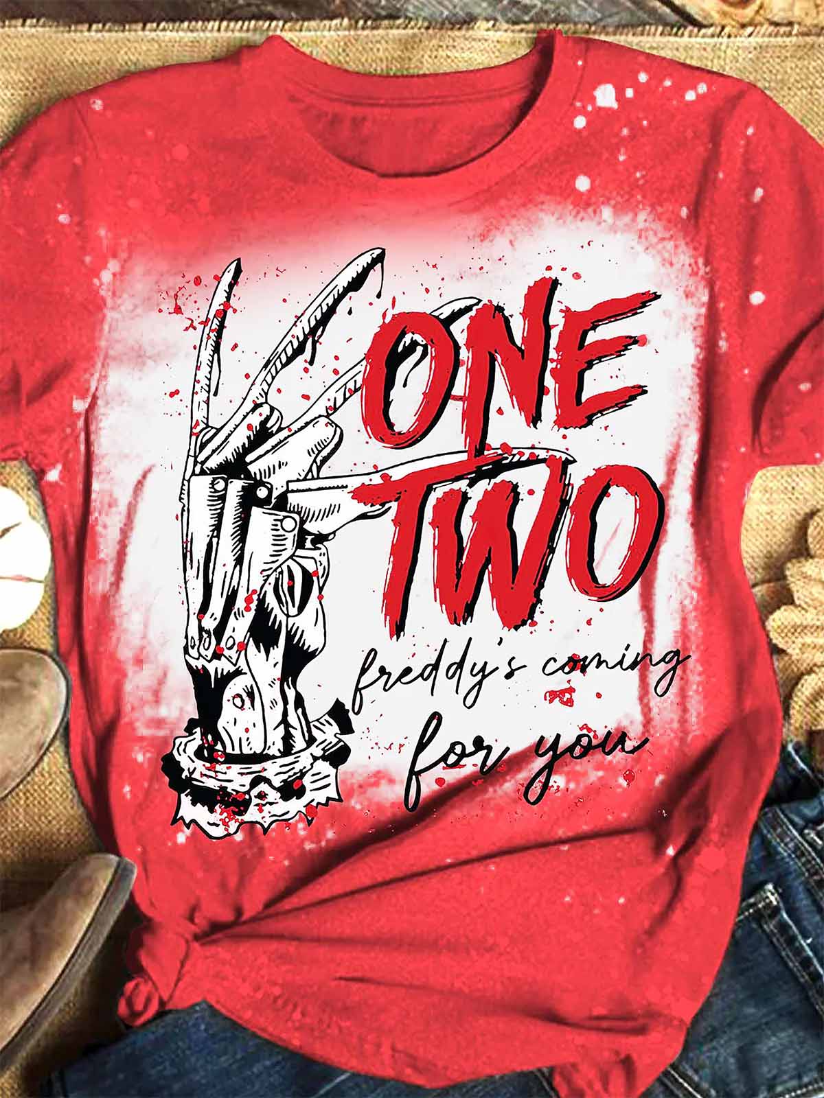 One Two Freddy's Coming For You Halloween Shirt One Two Freddy's Coming For You Halloween Shirt