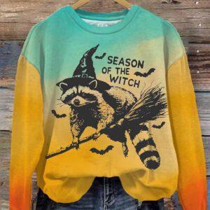Raccoon Season Of The Witch Halloween Shirt